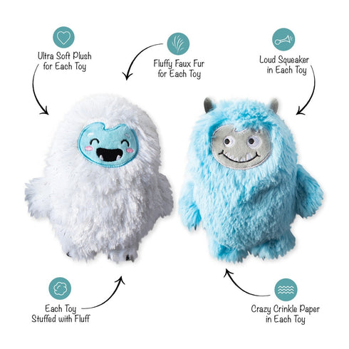 PetShop by Fringe Studio Yeti For Us? 2 Piece Small Dog Toy Set - Poudre Pet & Feed Supply 2